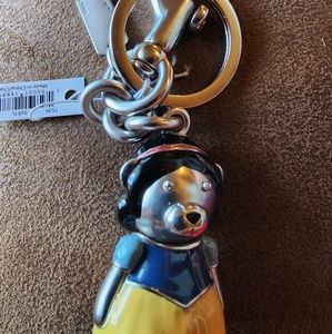 Coach Snow White Bear Keychain